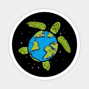 Earth Day 2023 Restore Save The Planet Turtle Art Magnet